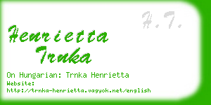 henrietta trnka business card